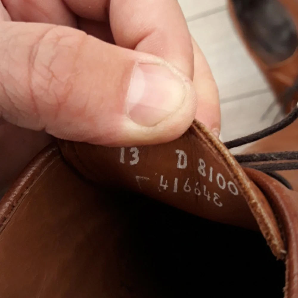 ALLEN EDMONDS Thomas Town Tan Brown Leather Sz 13 D Mens Oxfords‎ Dress Shoes